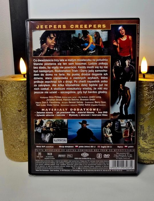 Smakosz Jeepers Creepers (2001) DVD Darmowa Dostawa