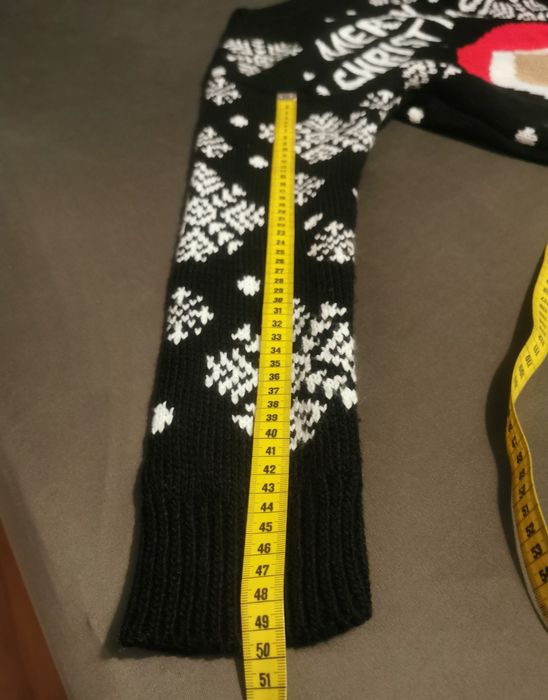 Świąteczny dlugi sweter, Mikołaj, Merry Christmas