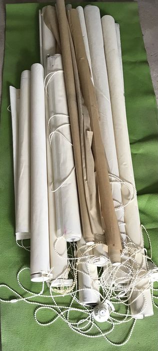 Conjunto de 11 rolos cortina (várias tamanhos)