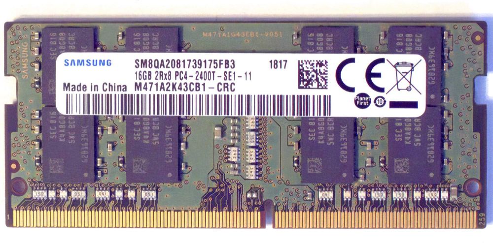 Pamięć RAM 16GB 2Rx8 PC4-2400T-SE1-11