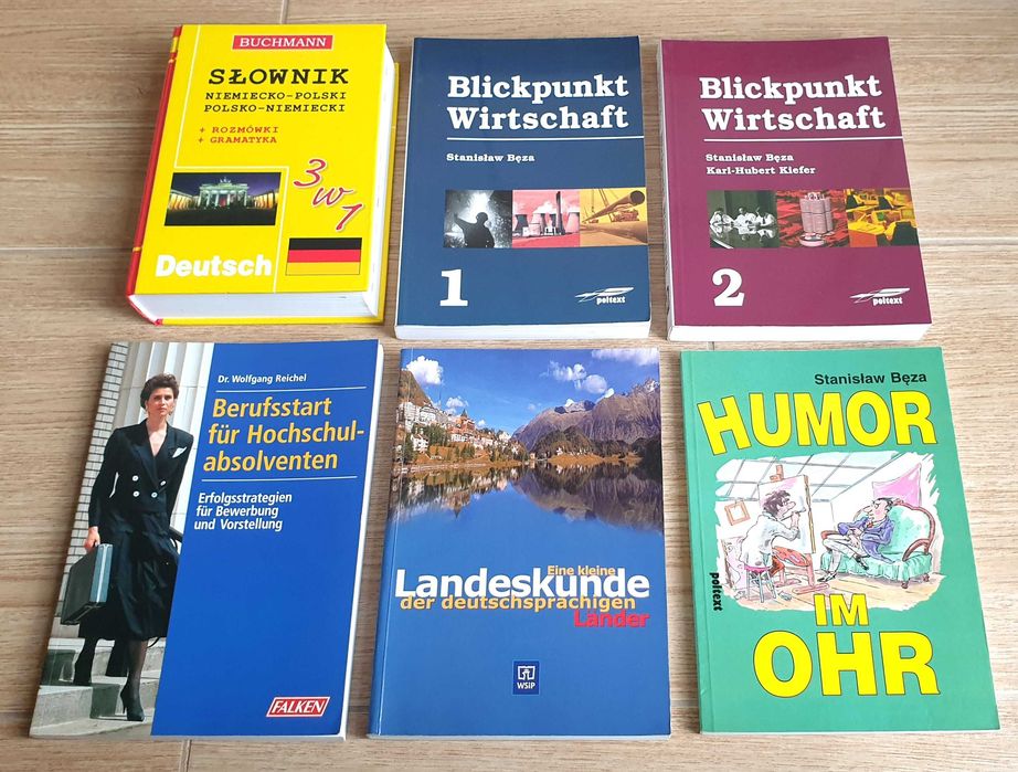 Zestaw książek do nauki języka niemieckiego