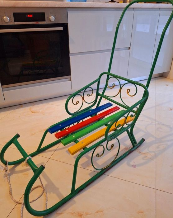 Санки!З'ємна батьківська ручка!