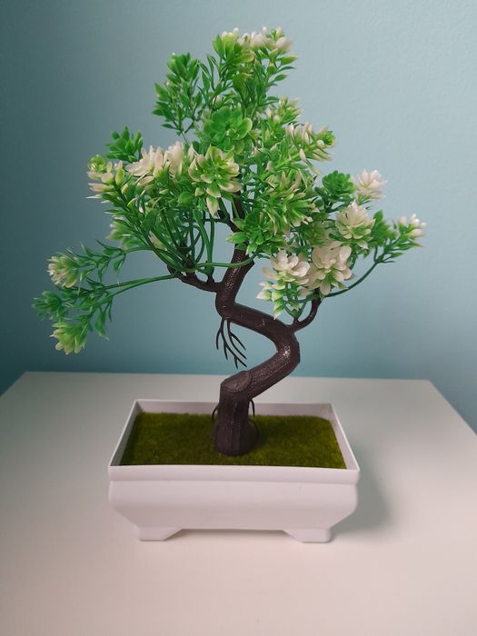 Conjunto de 3 bonsais artificiais