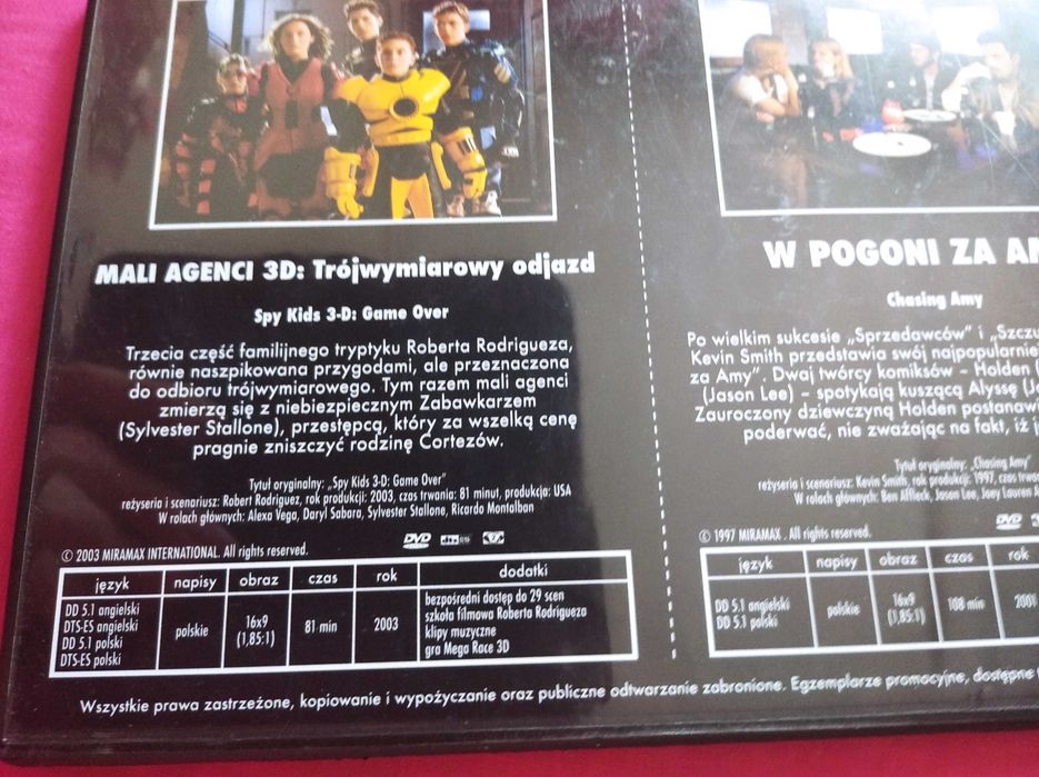 4 filmy dla dzieci DVD Mąli agenci