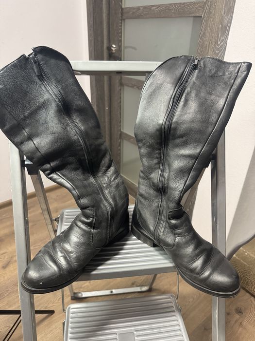 Сапожки шкіряні жіночі сапоги зимні