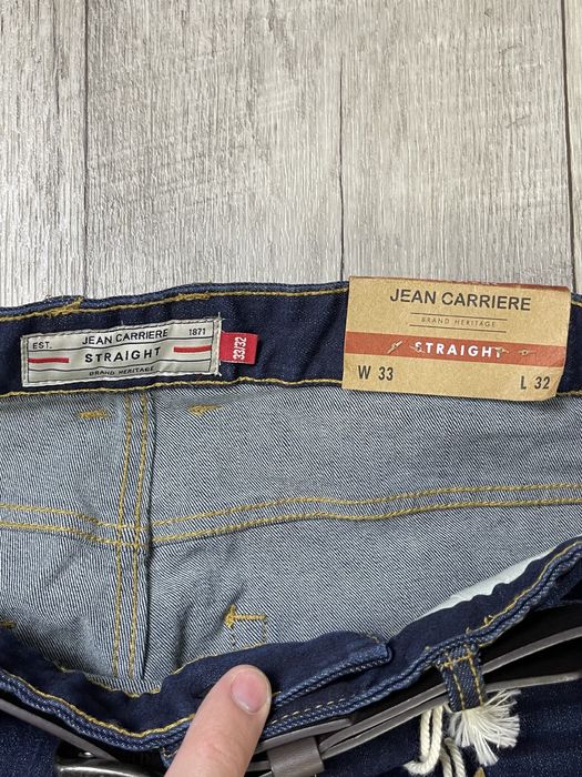 Jean Carriere Straight джинсы штаны W33 L32 размер синие оригинал
