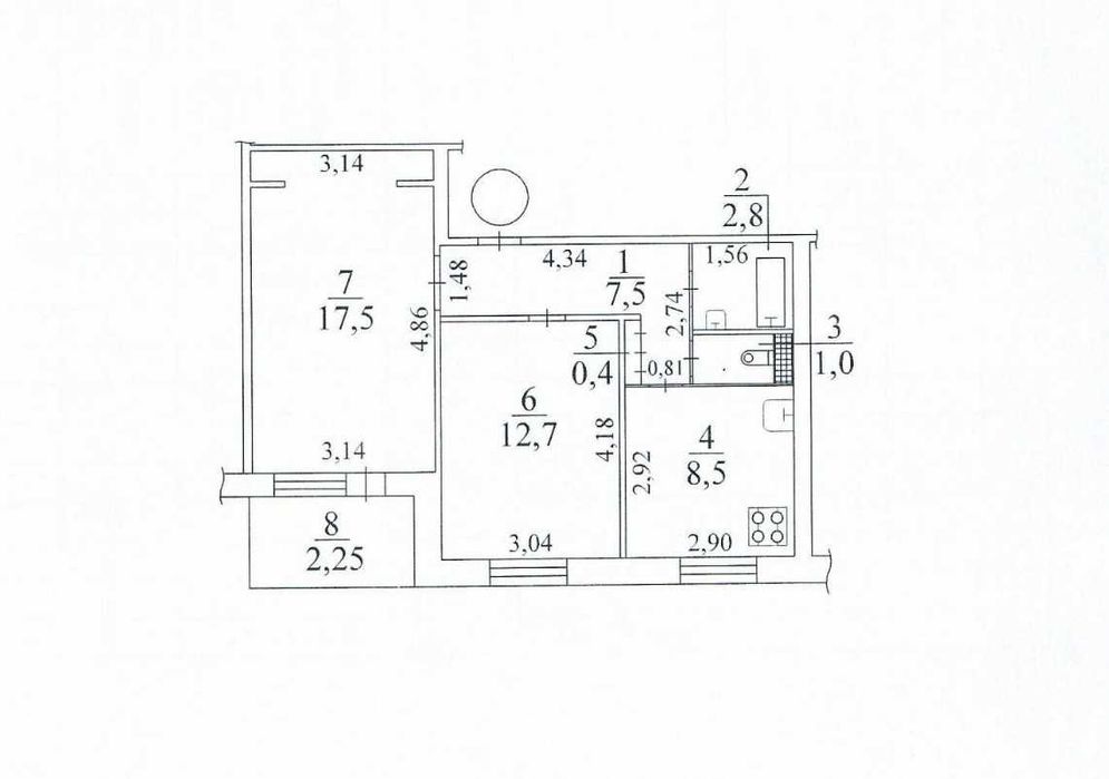 Продам 2-х комнатную квартиру ул. Водограйная