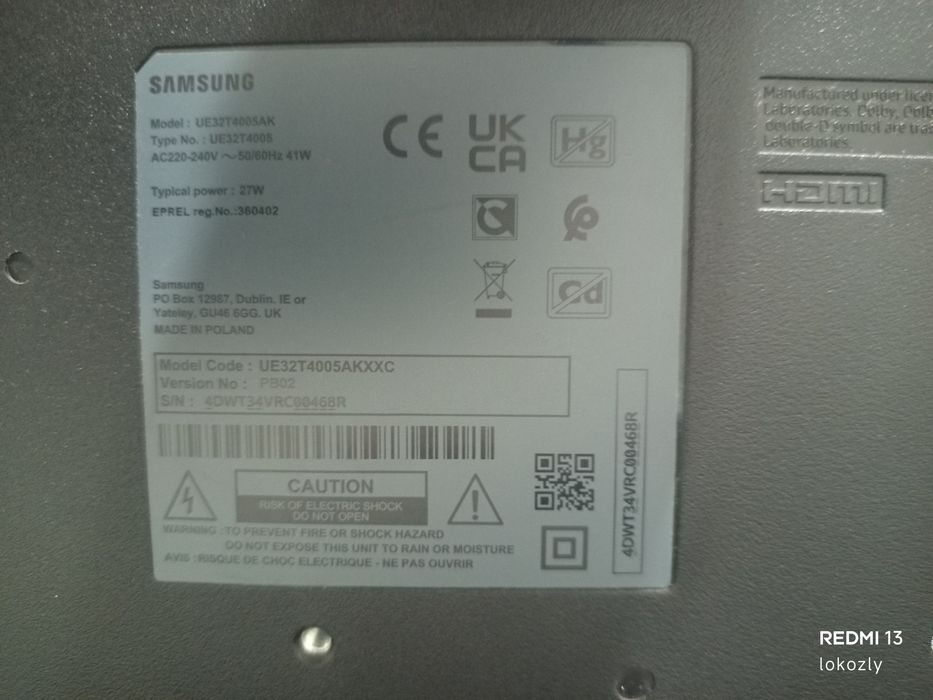 TV Samsung como nova