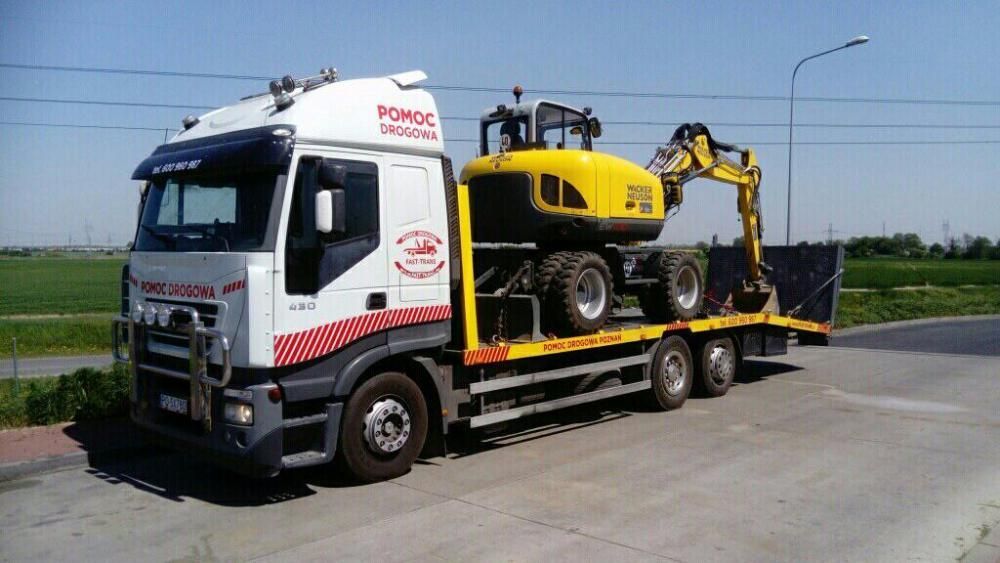 poznań transport ciągników koparek maszyn budowlanych poznań