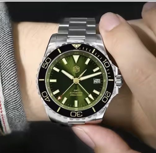 NOWY San Martin SN136 GMT – Fabryczny Stan – Seiko NH34 – Full Set