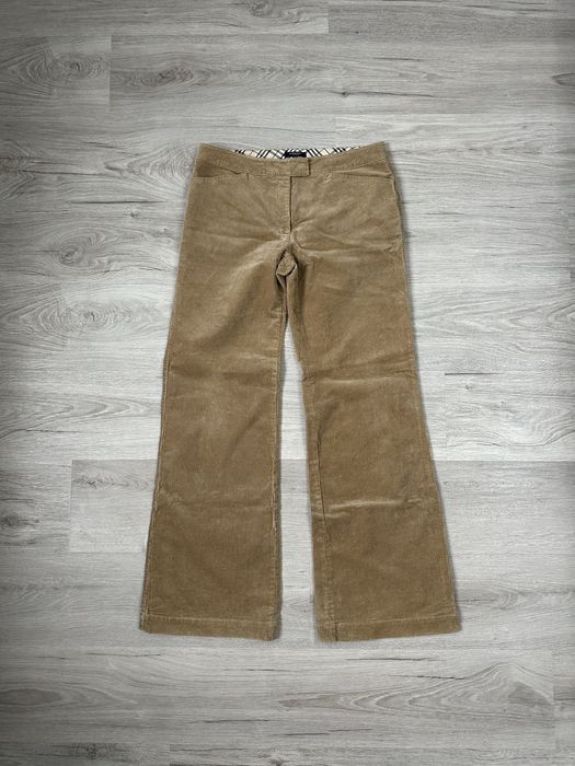 Жіночі вінтажні кльош штани вельвет Burberry