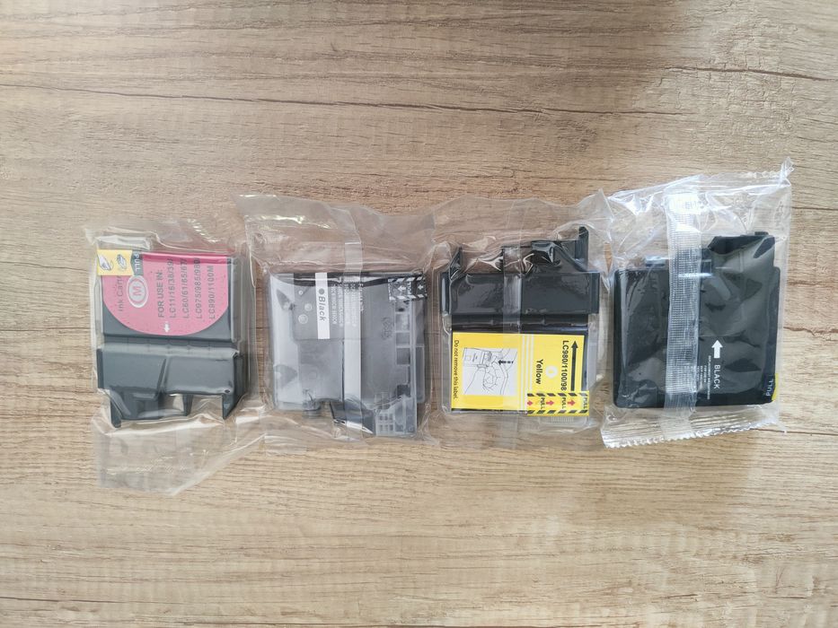 Zamienniki tuszy do drukarki HP LC980/1100/985 2x BK, 1 x Y, 1x M