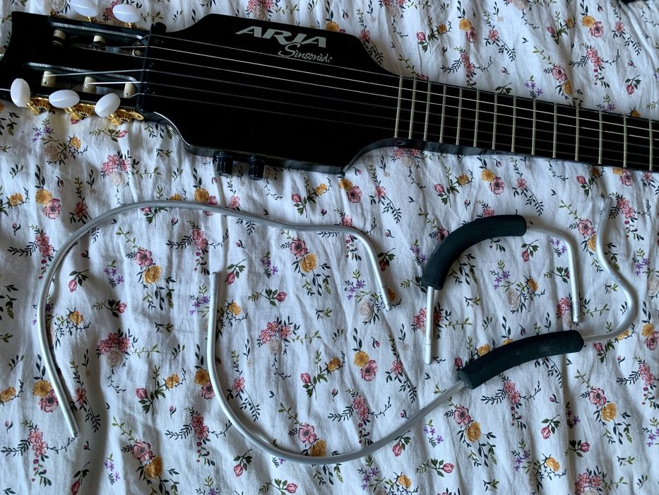 Тихая сайлент гитара Aria Sinsonido AS-490s с мягким чехлом