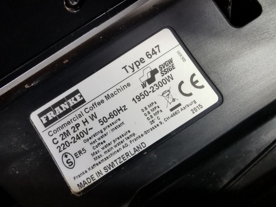 Ekspres Do Kawy/Franke/Typ 647