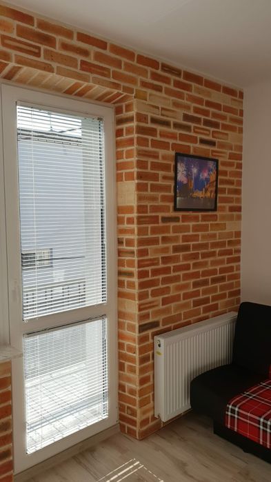 Cegła na ścianę, płytka Modern, cięta cegła, retro, stara cegła.