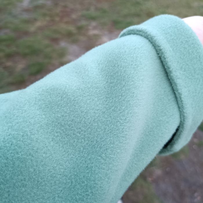 Красивое пальто мятного цвета