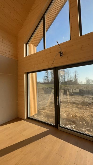 Nowoczesna Stodoła 108m / Stan deweloperski / Modułowy drewniany