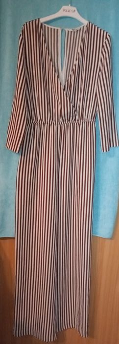 Kremowo-brązowe kombinezon