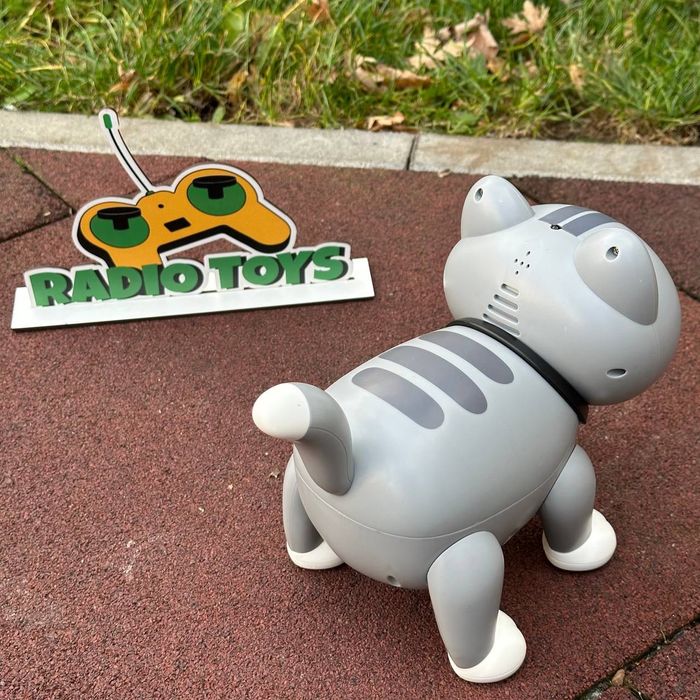 Котёнок на радиоуправлении “Пушинка” сер | Котик на пульте | Кот-робот