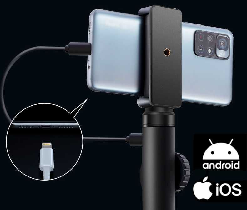 Эндоскоп с поворотной камерой для телефона, 1 м - для труб, авто СТО