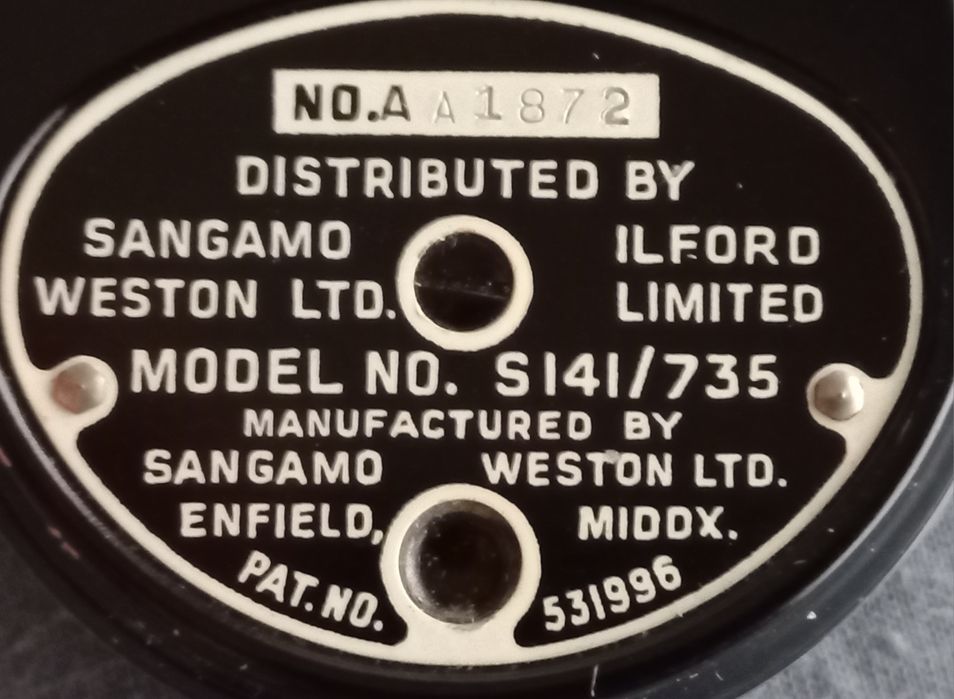 Medidor luz exposição Weston Master II