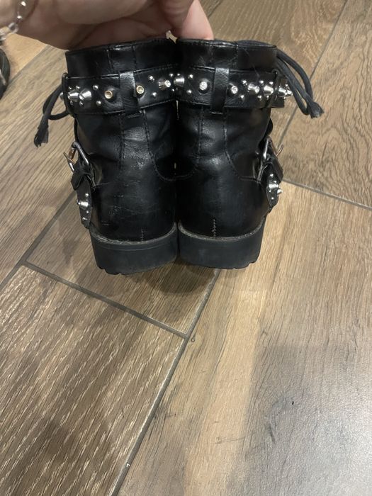 Botki kozaczki ZARA 33 kozaki buty jesienne zimowe czarne