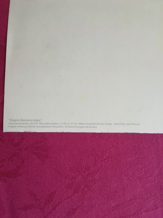 Postal Virgem, Menino e Anjos