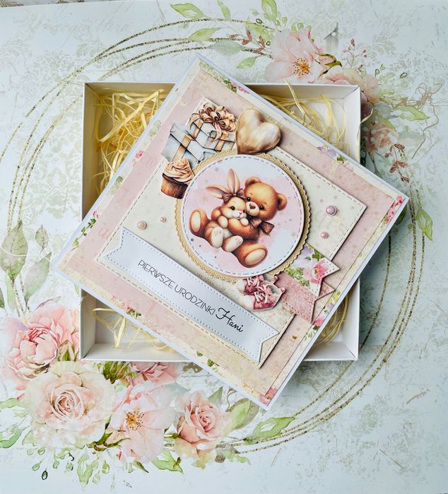 Personalizowana pamiątka kartka urodziny, chrzest, roczek, ślub