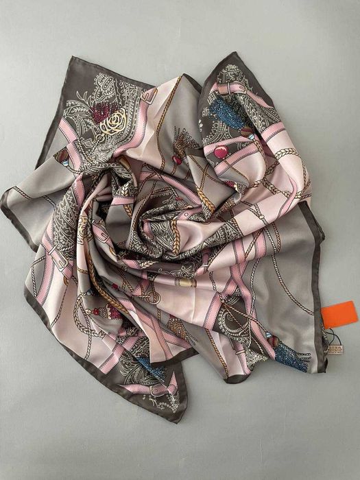 Хустка Весняна шовкова 90см Hermes