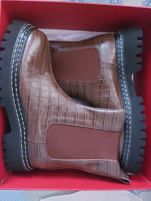 Шкіряні демісезонні ботінки