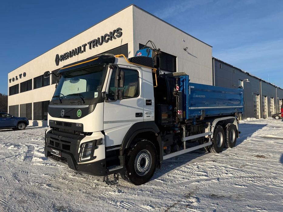 Volvo FMX 450 6x4 HDS Hyva HB-210 KH-KIPPER 3-str Hydroburta