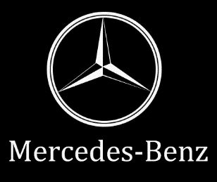 Підсвічування дверей у вигляді логотипу Mercedes-Benz, LED підсвітка