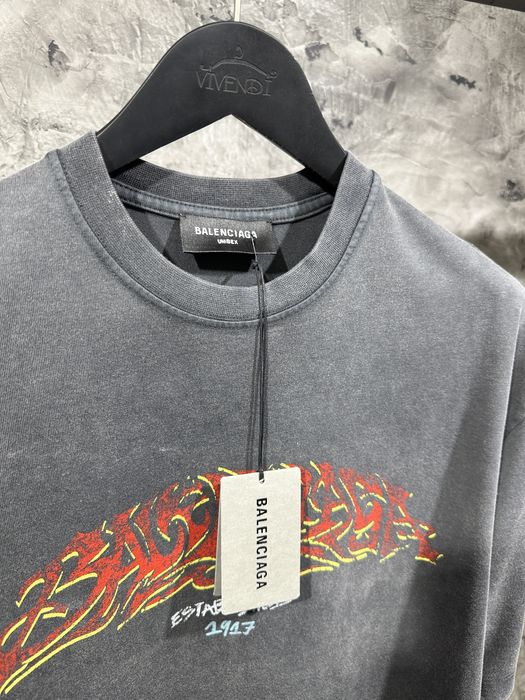 Мужская Футболка Balenciaga оверсайз; мужская одежда; бренд