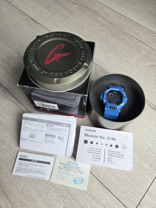 Rzadka Wersja Casio G-Shock G-9200BL-2DR Riseman Set Ładny Stan