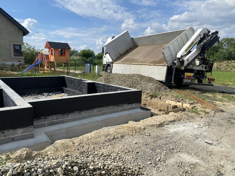 Transport i rozładunek HDS+wywrotka