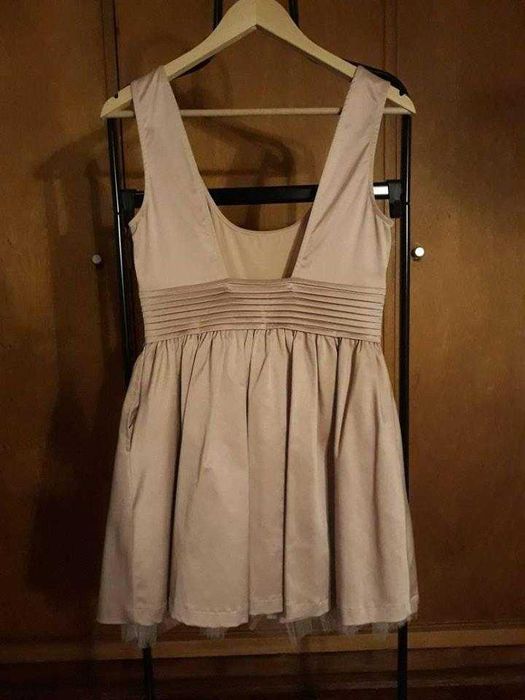 Vestido Zara Toque Cetim