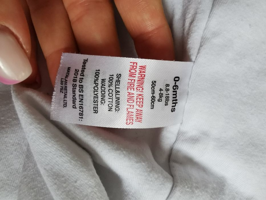 Śpiworek niemowlęcy biały