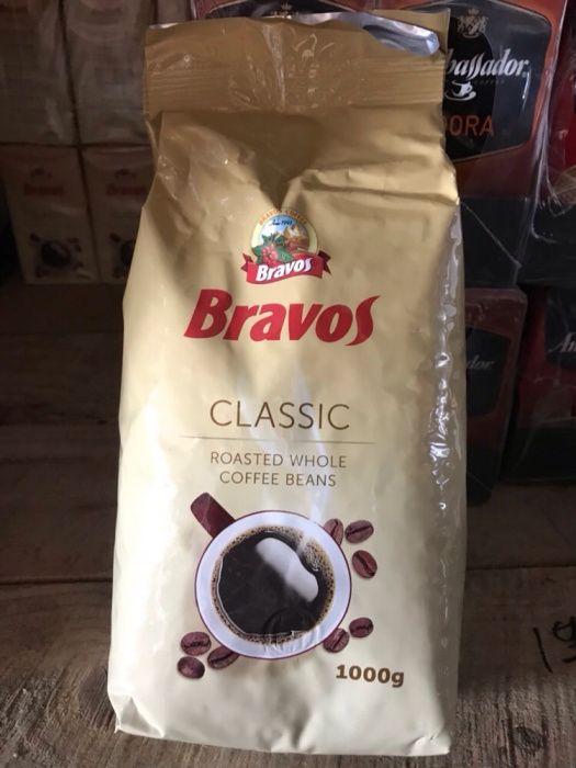 Кофе в зернах Bravos Classic 1 kg / кофе молотый Bravos Classic 1 kg