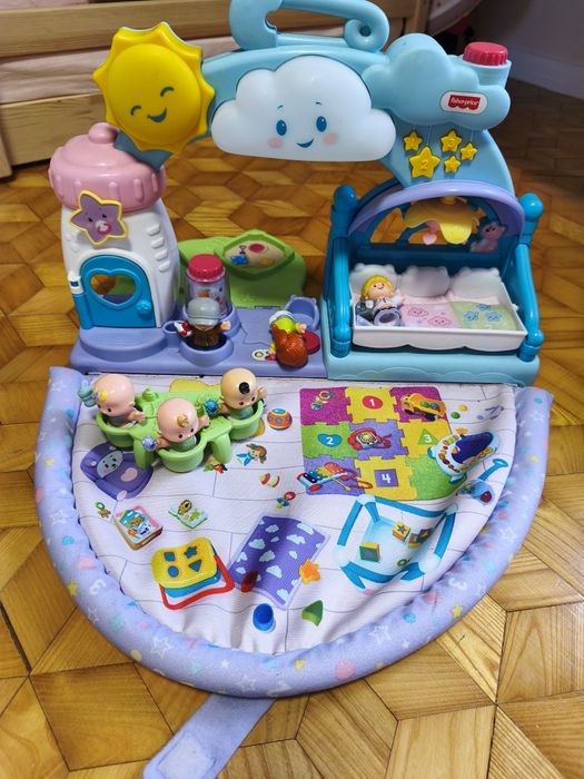 Fisher price Przedszkole +pokój dziecięcy + autobus