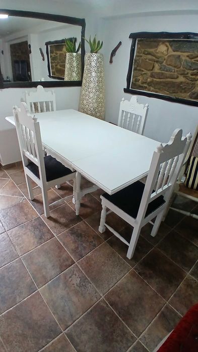 Mesa jantar madeira maciça ,extensível veja descrição