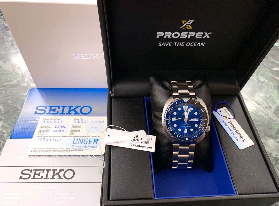 Seiko Prospex Save The Ocean „Shark Fin” Limited 45 mm | Full Set