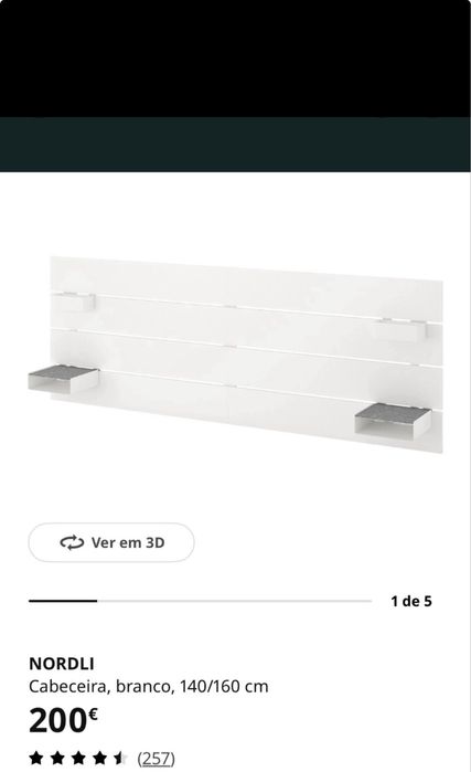 Cabeceira de cama Nordli