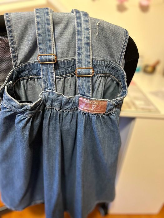 Saia Jardineira  Menina Desigual 13/14 anos.