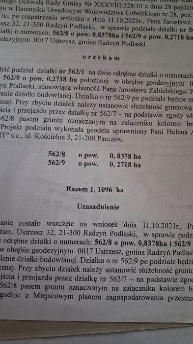 Sprzedam działkę