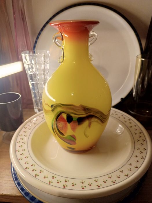 Wazon Darian Art Glass 19 cm – ręcznie dmuchane szkło artystyczne