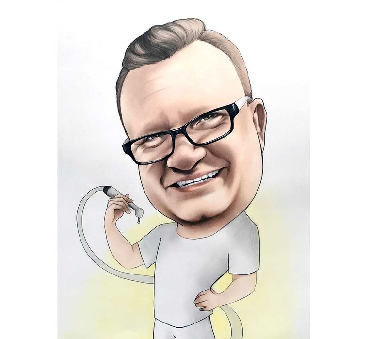 Karykatury na zamówienie ze zdjęcia + oprawa pracy gratis! Ręcznie malowane