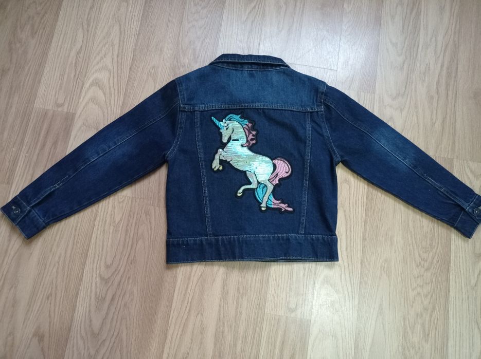 Джинсова куртка на дівчинку 7-8 років Cat in the hood