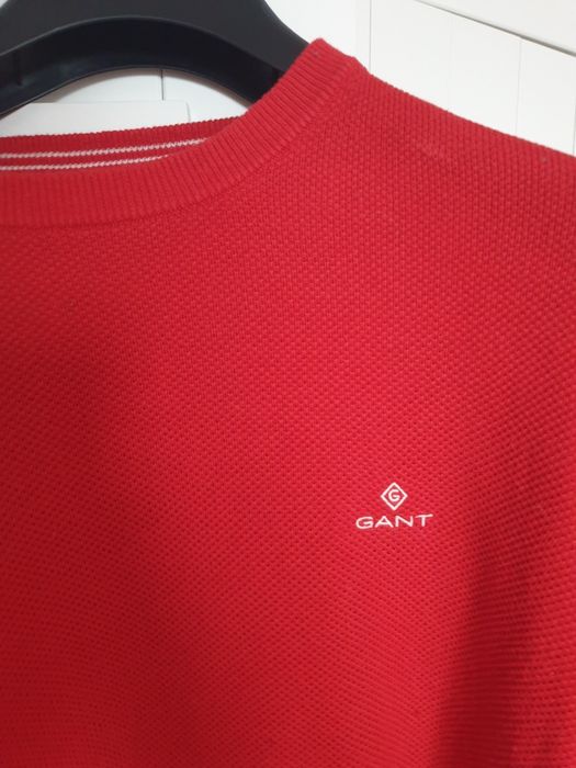 GANT luksusowa marka premium, sweter męski, oryginalny, bawełniany, L