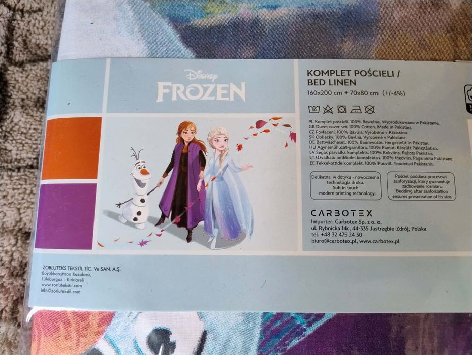 Pościel frozent 160/200cm i poszewka 70/80 cm