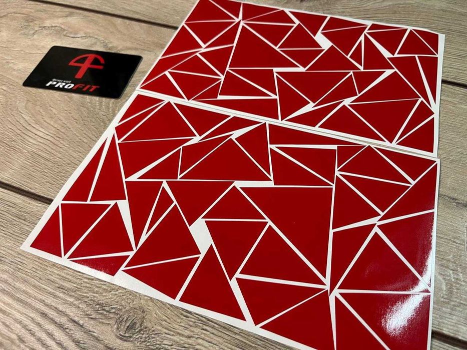 Треугольники камуфляж на мото пластик соти мотоцикл на бак